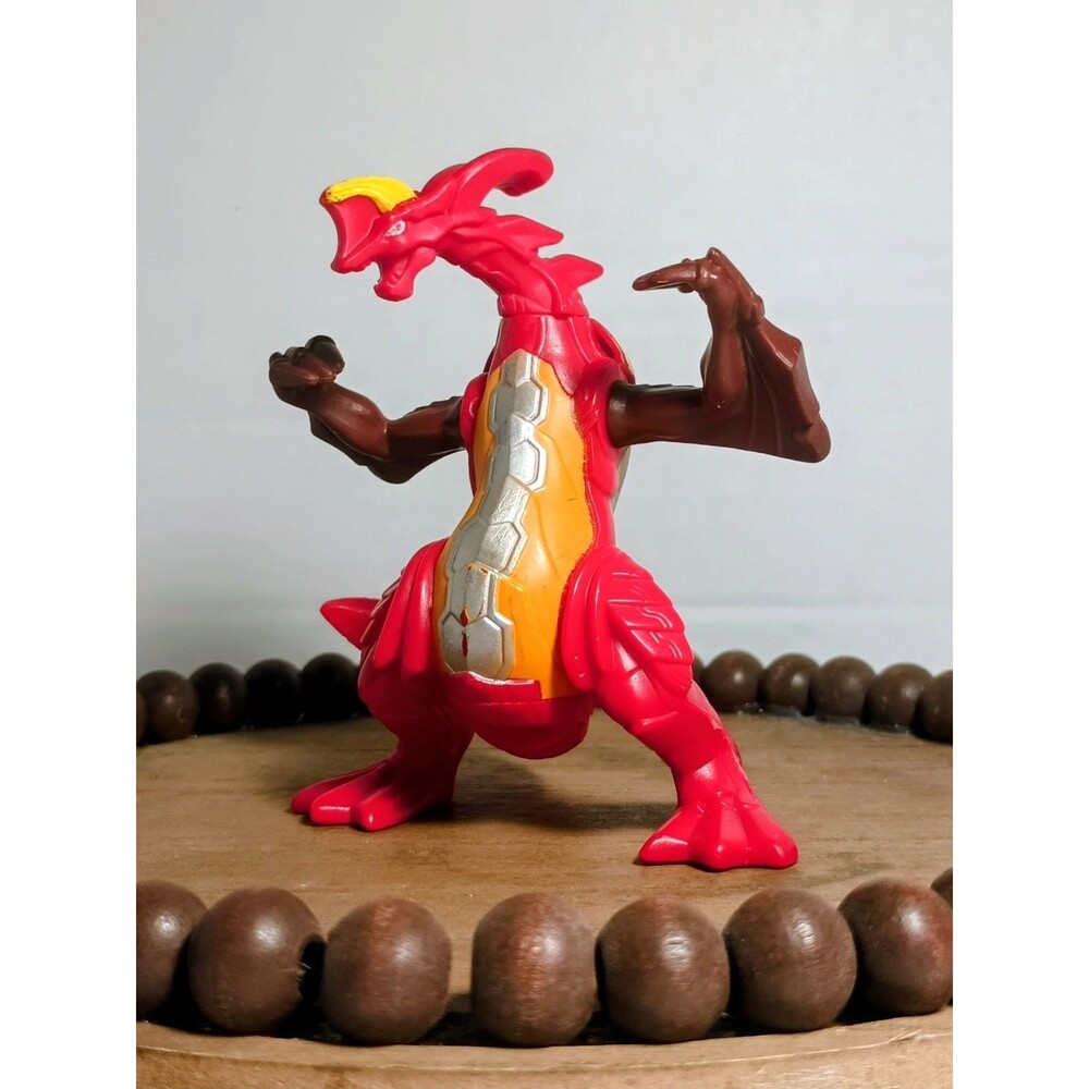 Bukugan Red Dragon 4” Figure Sega Spin Master  2009 McDonalds Toy